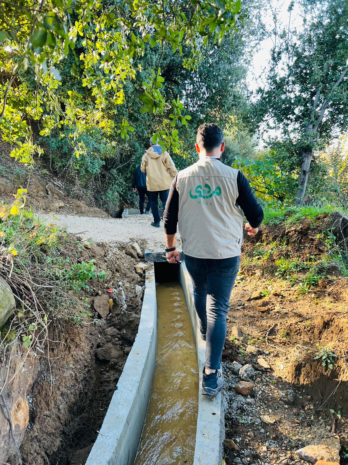 Irrigation channel rehabilitation in hrar akkar in partnership with arche nova and funding from bmz